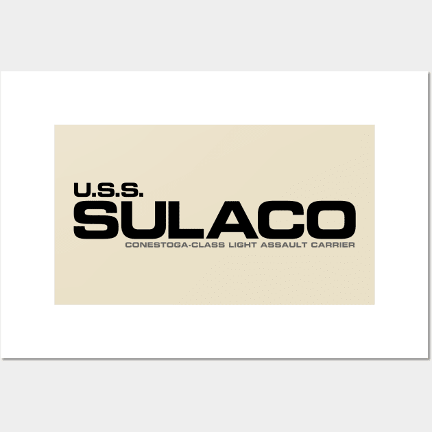 USS Sulaco Conestoga Class Light Assault Carrier crew wear Wall Art by driph